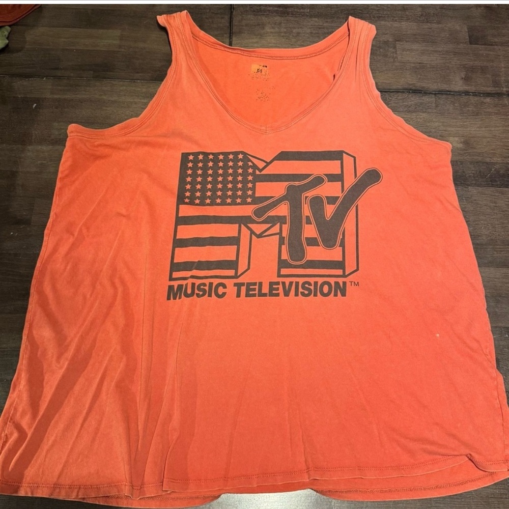 MTV Orange Tank Top 4X